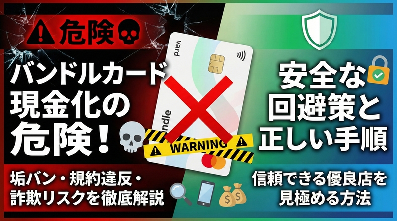 バンドルカード現金化は危険?規約違反や垢バンのリスクと安全に現金を作る方法を徹底解説