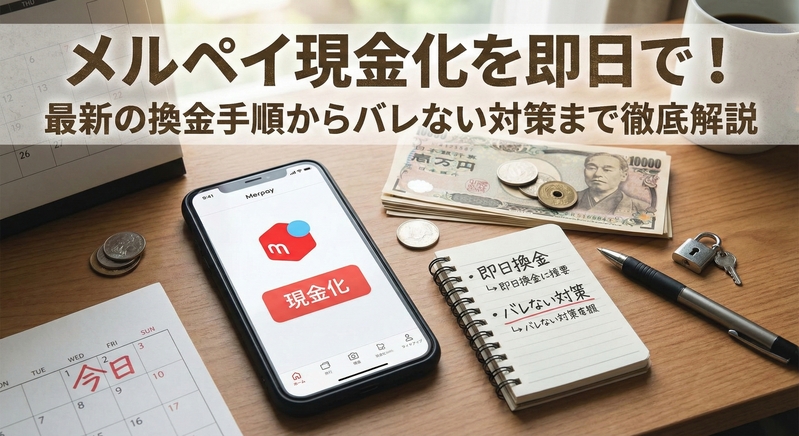 メルペイ現金化を即日で!最新の換金手順からバレない対策まで徹底解説